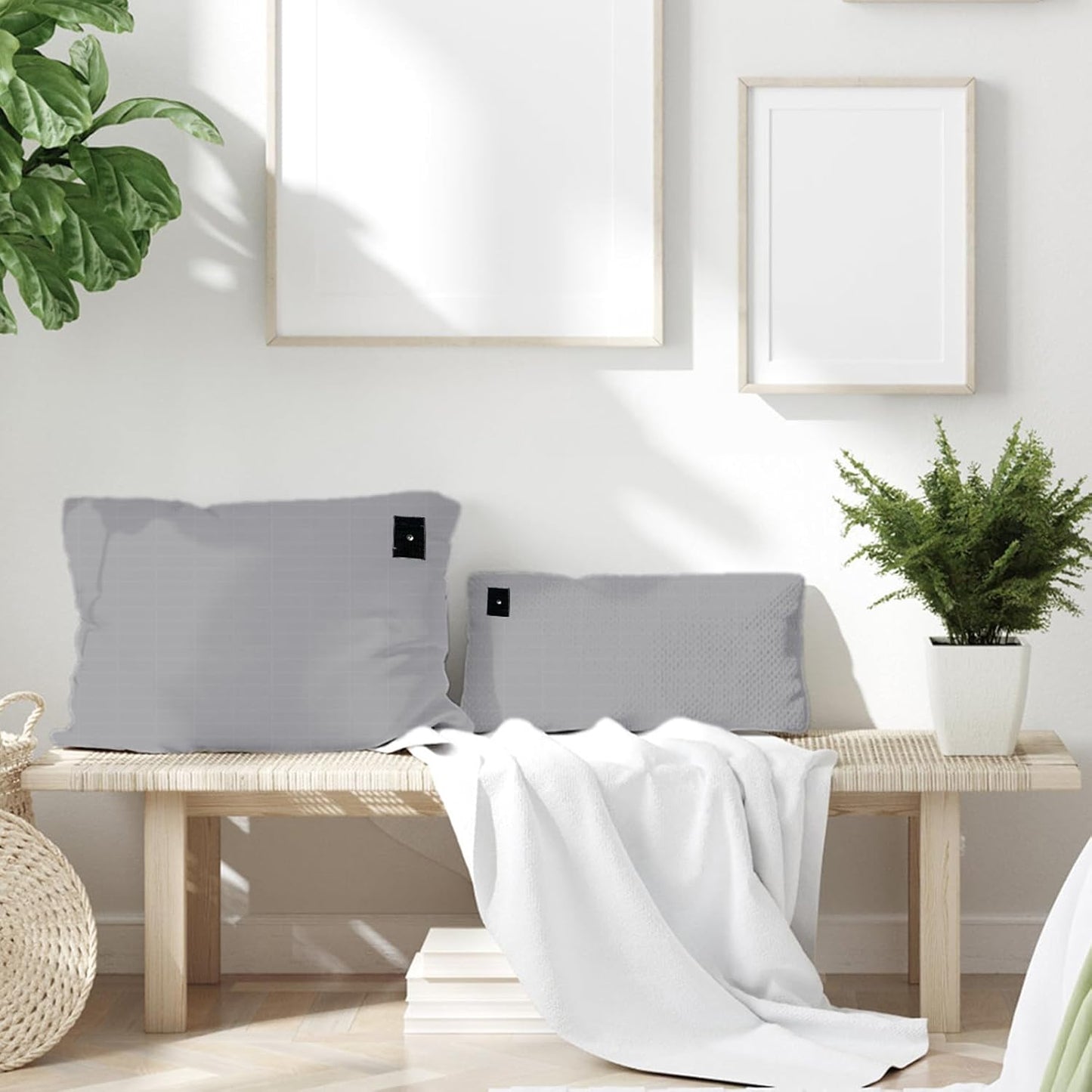 Grounding Pillowcase King, 20X36In Grounding Pillow Case Earth Connection Pillowcase with 15Ft Cord for Better Sleep